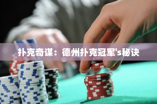 撲克奇謀：德州撲克冠軍's秘訣