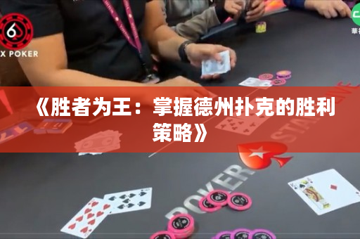 《勝者為王：掌握德州撲克的勝利策略》