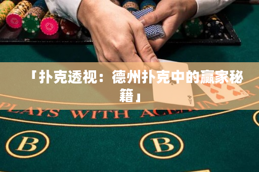 「撲克透視：德州撲克中的贏家秘籍」