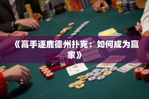 《高手逐鹿德州撲克：如何成為贏家》