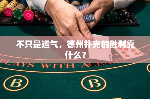 不只是運氣，德州撲克的勝利靠什么？