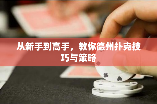 從新手到高手，教你德州撲克技巧與策略