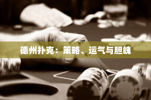德州撲克：策略、運(yùn)氣與膽魄