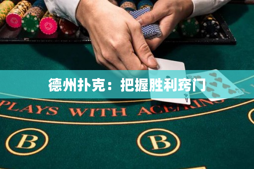 德州撲克：把握勝利竅門