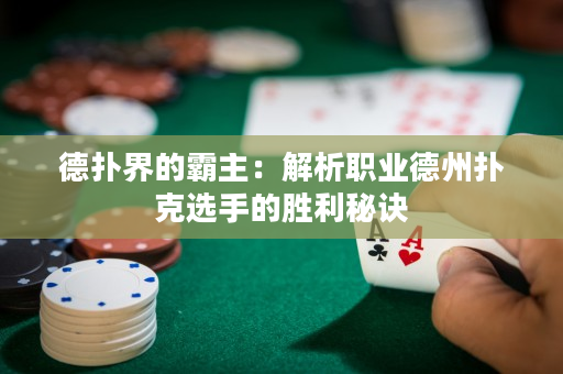 德撲界的霸主：解析職業德州撲克選手的勝利秘訣