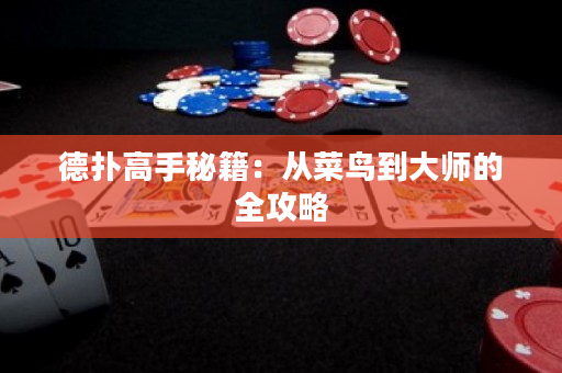 德撲高手秘籍：從菜鳥到大師的全攻略
