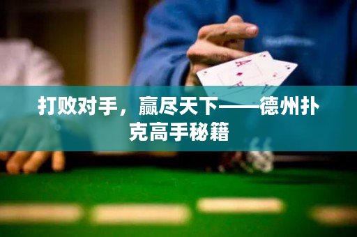 打敗對手，贏盡天下——德州撲克高手秘籍