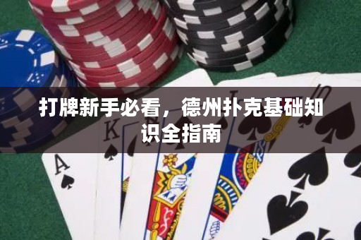 打牌新手必看，德州撲克基礎知識全指南