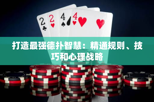 打造最強德撲智慧：精通規則、技巧和心理戰略
