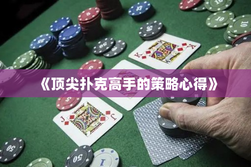 《頂尖撲克高手的策略心得》