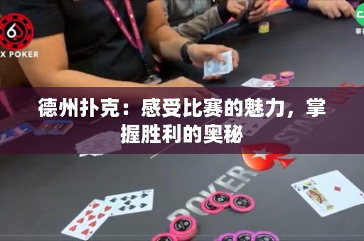 德州撲克：感受比賽的魅力，掌握勝利的奧秘