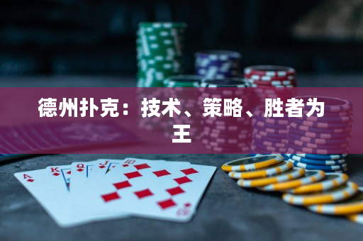 德州撲克：技術(shù)、策略、勝者為王