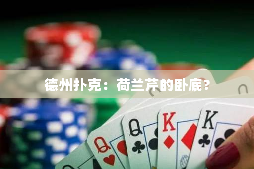 德州撲克：荷蘭芹的臥底？