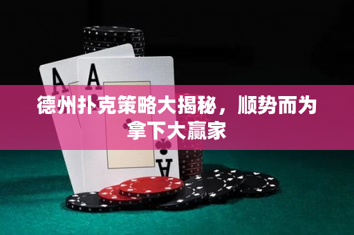 德州撲克策略大揭秘，順勢而為拿下大贏家