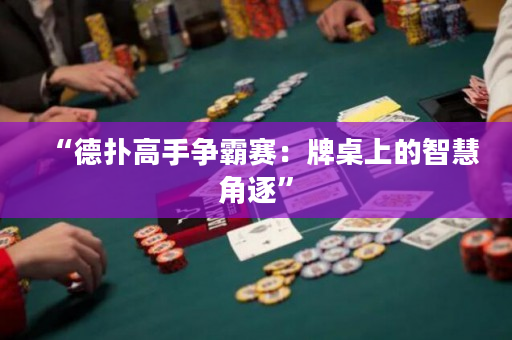 “德撲高手爭霸賽：牌桌上的智慧角逐”
