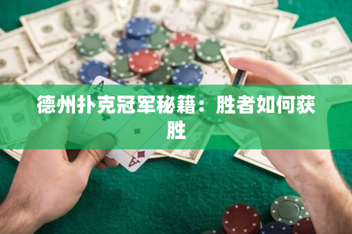 德州撲克冠軍秘籍：勝者如何獲勝