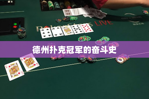 德州撲克冠軍的奮斗史