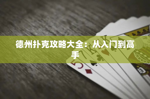 德州撲克攻略大全：從入門到高手