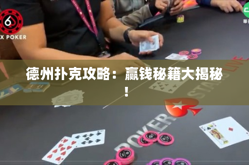 德州撲克攻略：贏錢秘籍大揭秘！