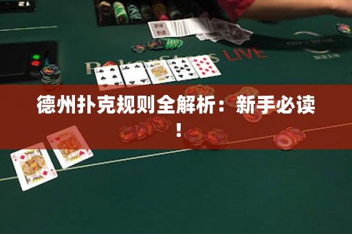 德州撲克規(guī)則全解析：新手必讀！