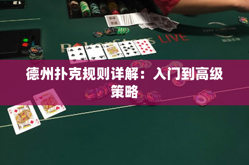 德州撲克規則詳解:入門到高級策略 德州撲克規則詳解:入門到高級策略