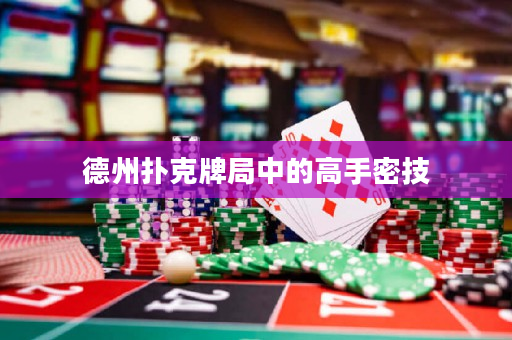 德州撲克牌局中的高手密技