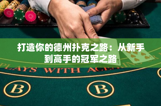 打造你的德州撲克之路：從新手到高手的冠軍之路