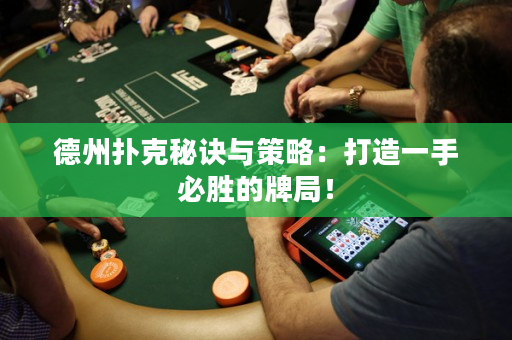 德州撲克秘訣與策略：打造一手必勝的牌局！