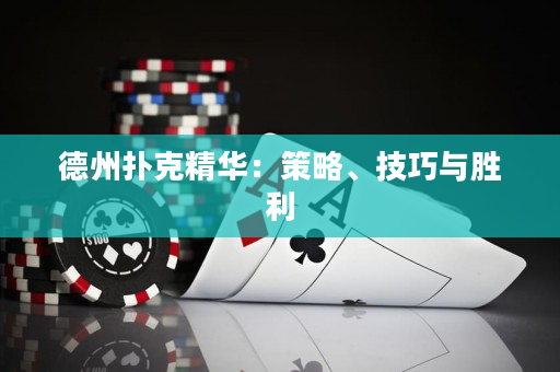 德州撲克精華：策略、技巧與勝利