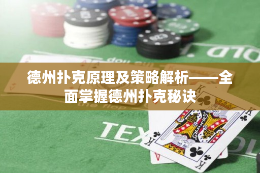 德州撲克原理及策略解析——全面掌握德州撲克秘訣