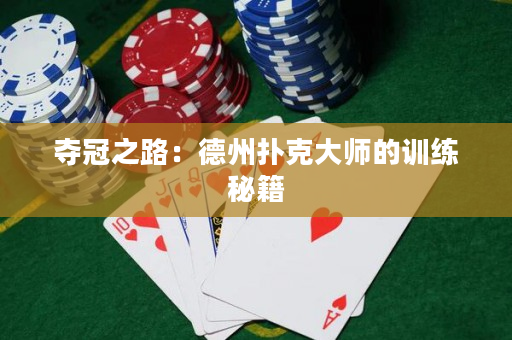 奪冠之路：德州撲克大師的訓練秘籍
