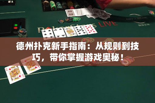 德州撲克新手指南：從規則到技巧，帶你掌握游戲奧秘！