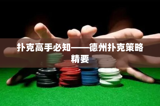 撲克高手必知——德州撲克策略精要