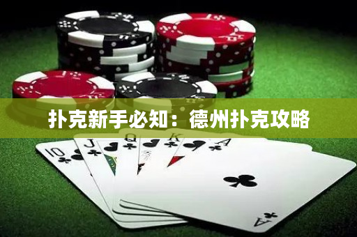 撲克新手必知：德州撲克攻略