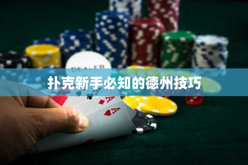 撲克新手必知的德州技巧