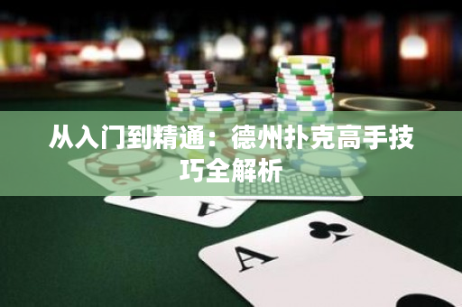 從入門到精通：德州撲克高手技巧全解析