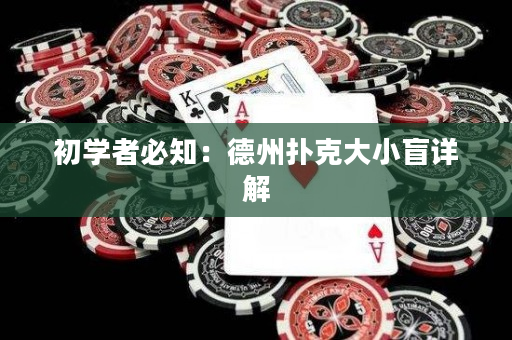 初學者必知：德州撲克大小盲詳解