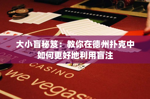 大小盲秘笈：教你在德州撲克中如何更好地利用盲注