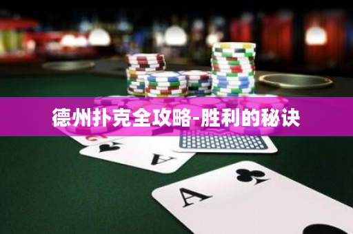 德州撲克全攻略-勝利的秘訣