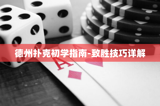 德州撲克初學指南-致勝技巧詳解
