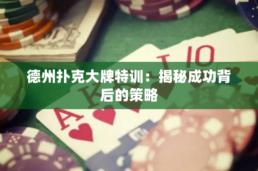 德州撲克大牌特訓：揭秘成功背后的策略