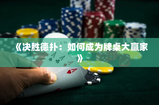 《決勝德?lián)洌喝绾纬蔀榕谱来筅A家》