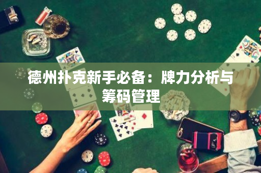 德州撲克新手必備：牌力分析與籌碼管理