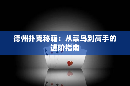 德州撲克秘籍：從菜鳥到高手的進階指南
