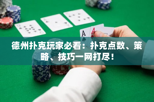 德州撲克玩家必看：撲克點數、策略、技巧一網打盡！