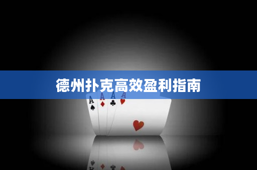 德州撲克高效盈利指南
