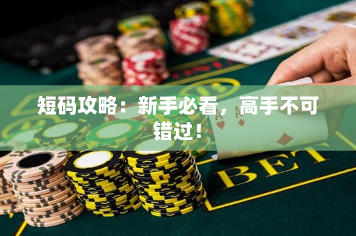 短碼攻略：新手必看，高手不可錯過！