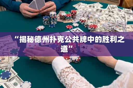 “揭秘德州撲克公共牌中的勝利之道”