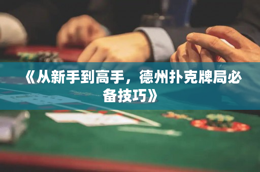 《從新手到高手，德州撲克牌局必備技巧》
