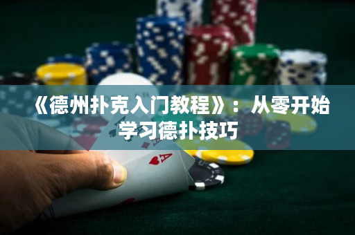 《德州撲克入門教程》：從零開始學習德撲技巧